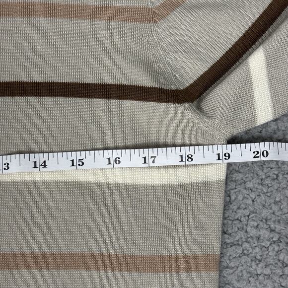 y2k vintage Tamnoon Man Men’s Crewneck Preppy Sweater Medium Striped Classic - Picture 5 of 12